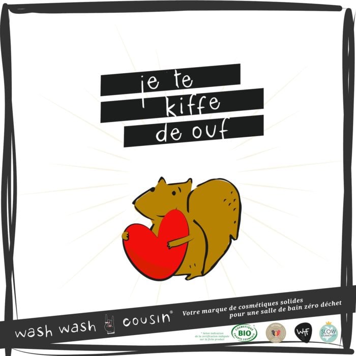 Carte cadeau cosmétiques solides Wash Wash Cousin