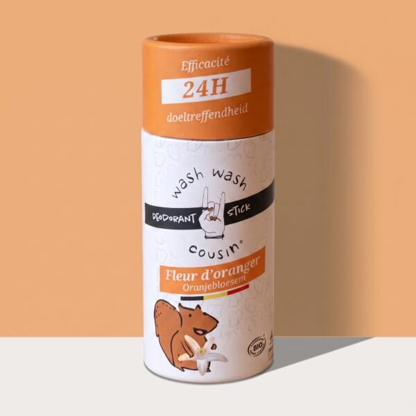 Déodorant stick solide fleur d'oranger Wash Wash Cousin