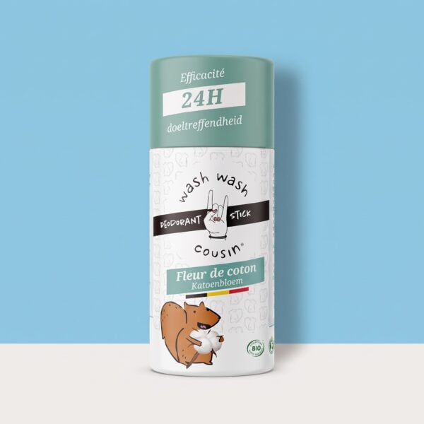 Déodorant stick solide fleur de coton Wash Wash Cousin