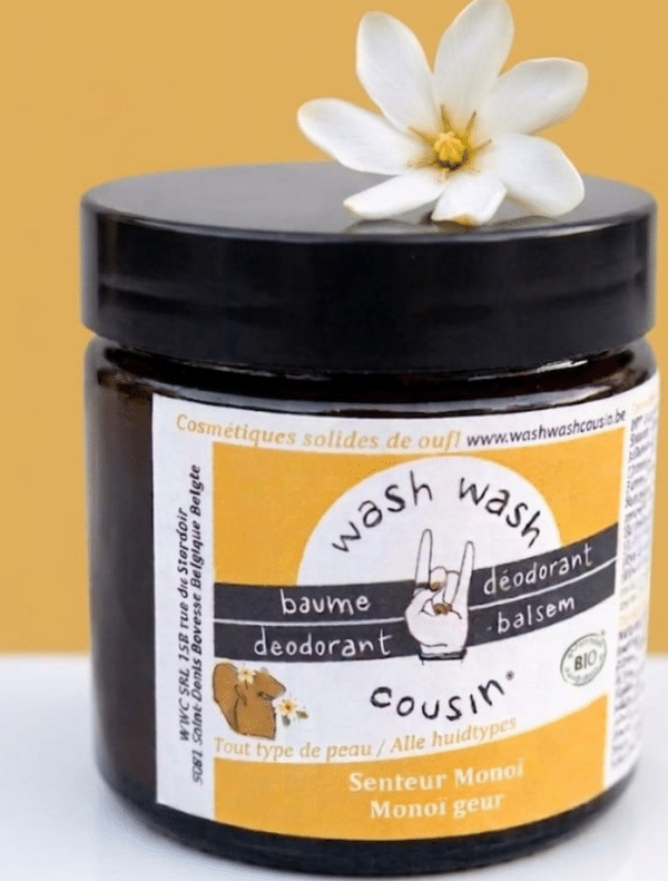 Baume déodorant solide Monoï Wash Wash Cousin