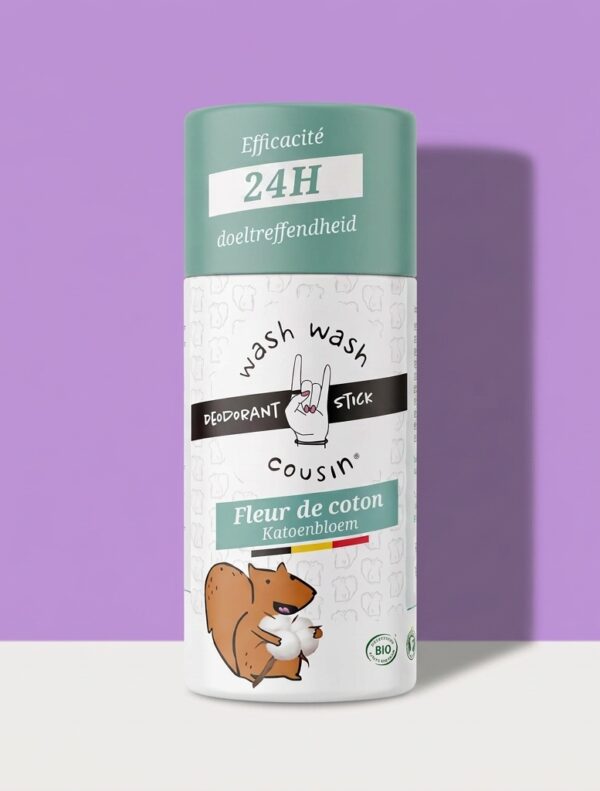 Deodorant stick enfant 10 ans Déodorant stick solide enfant dès 10 ans Wash Wash Cousin